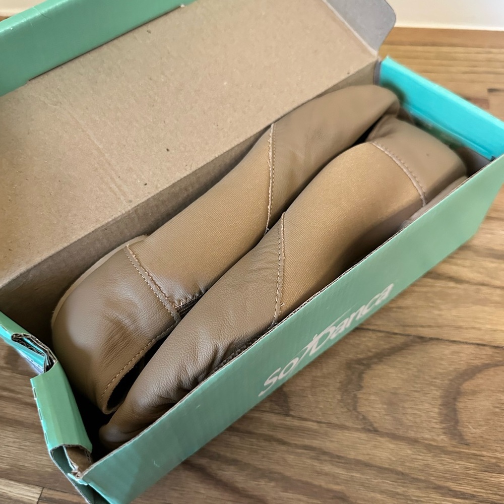 SoDanca Tan Leather jazz shoes